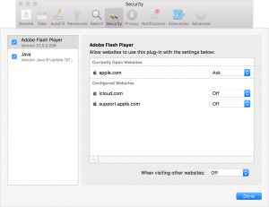 problem running flash player on osx 10.11.6 problem running flash player on osx 10.11.6