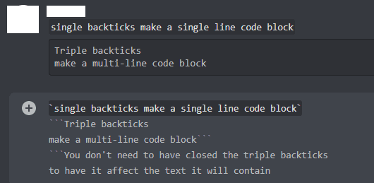 how to use code blocks