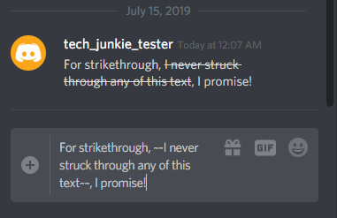 Discord syntax highlighting