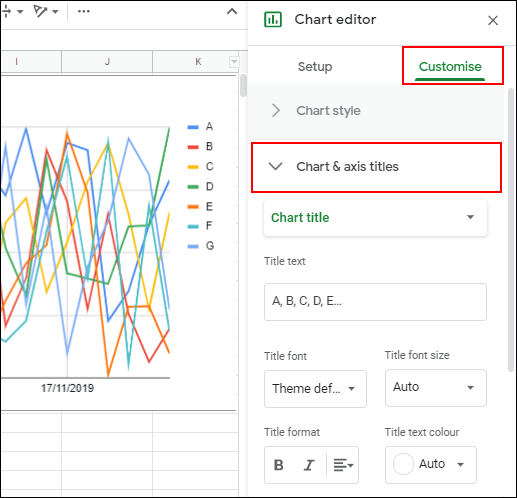 How to make an x y graph in google sheets