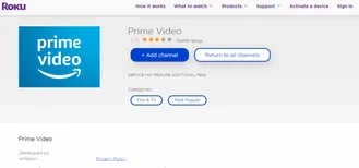 how to get prime video on roku canada