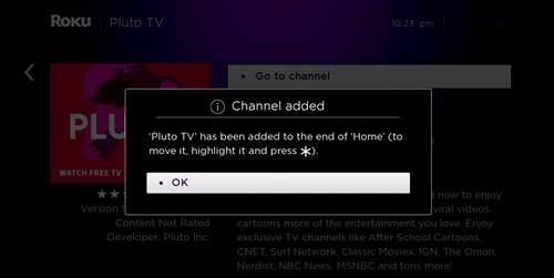how to get pluto tv on roku