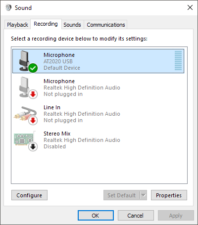 how to change mic volume windows 10