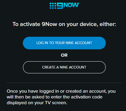 activate 9now on samsung tv