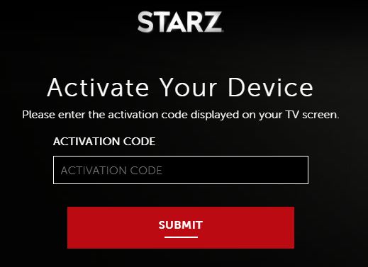 starz login with tv provider