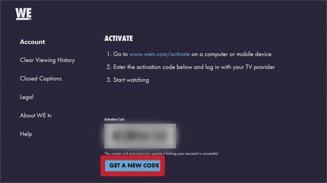 wetv.com/activate code