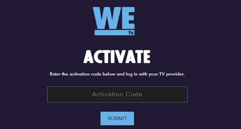 wetv activation code