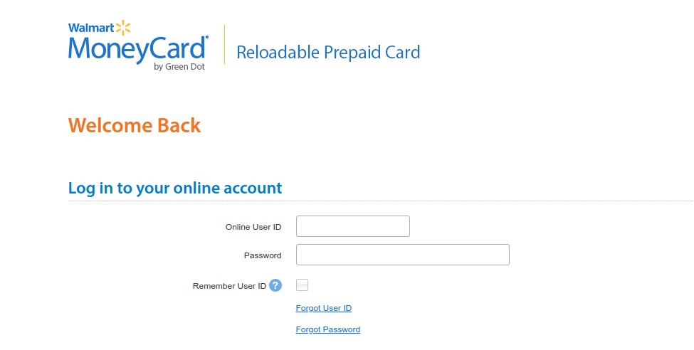 www.walmart moneycard activate login