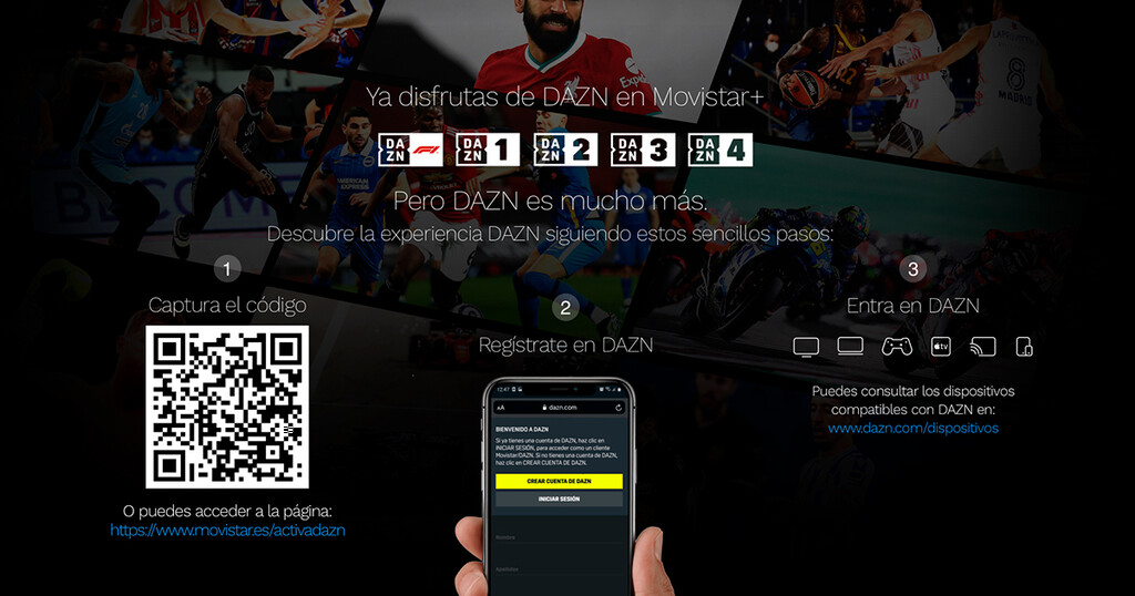 how to activate dazn in movistar