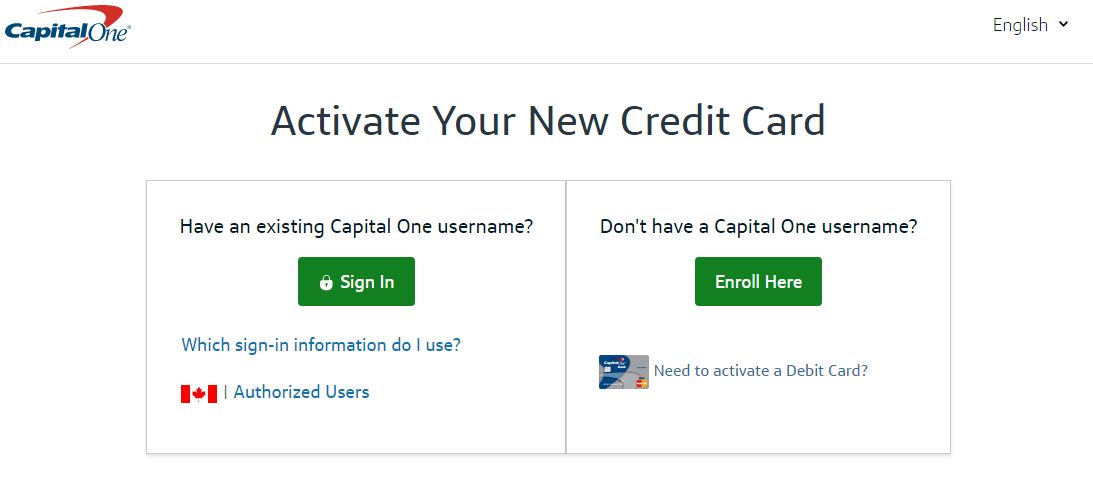 capitalone.co.uk/activate