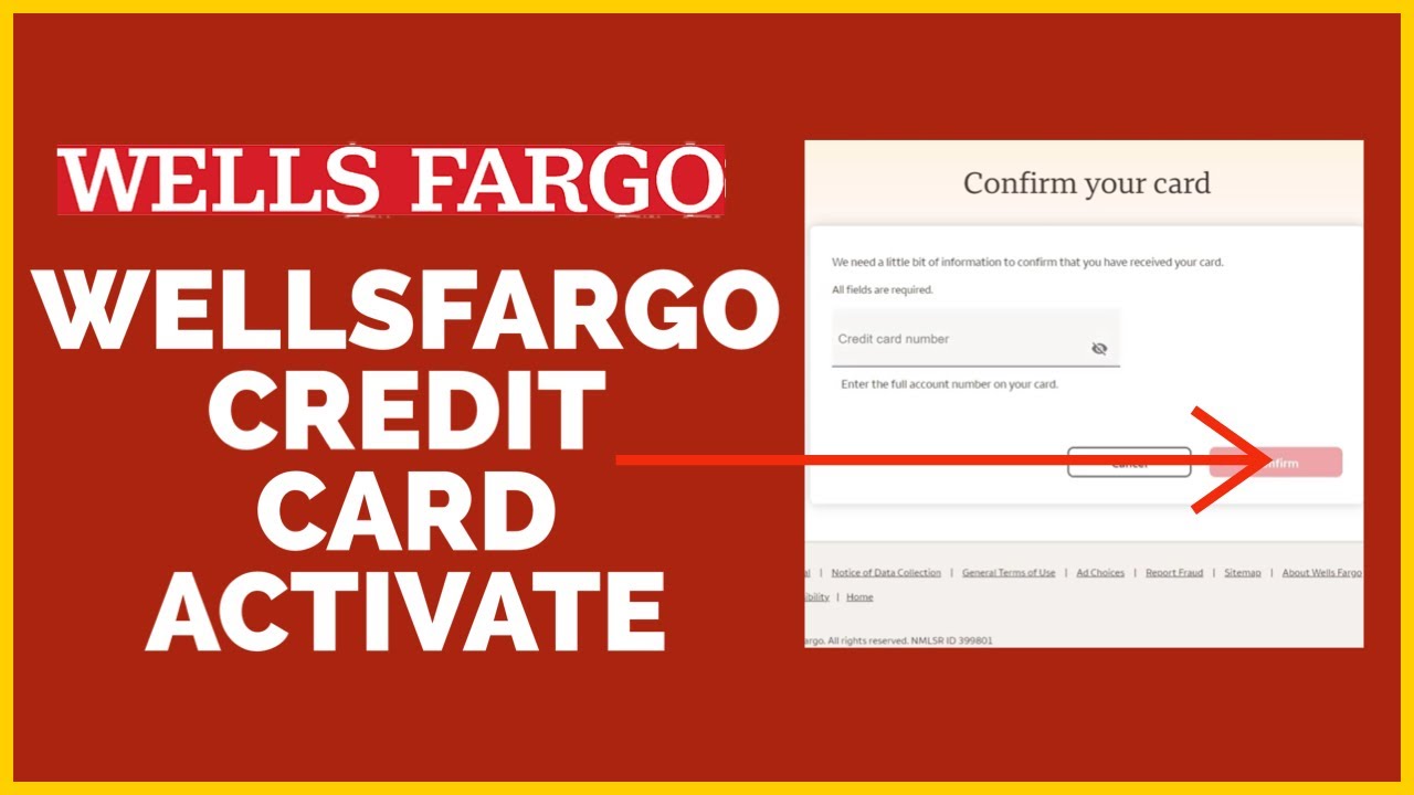 wells fargo credit card activation number
